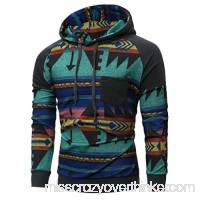 MISYAA Sweatshirts for Men Long Sleeve Multicolor Geometric Print Hoodie Hooded Sport Coat Activewear Shirt Mens Tops Dark Gray B07M5NW96P